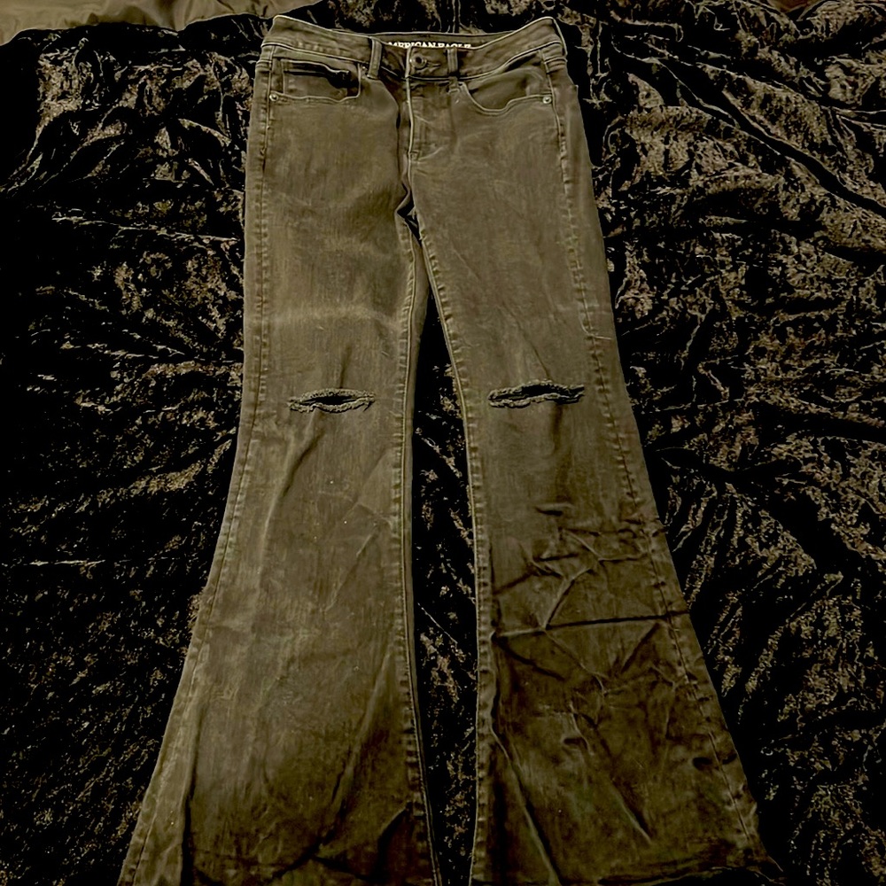 American eagle high rise slim flare jeans